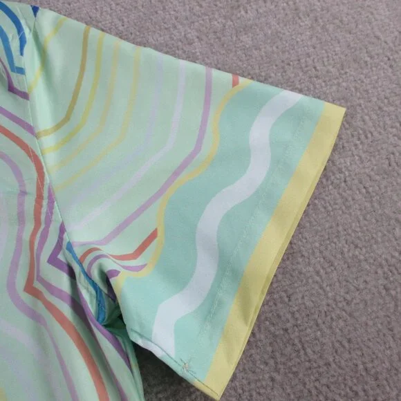 Replica Casablanca Tennis Club Shirt Size 2XL Multicolor Masao San Print Camp - Picture 7 of 12